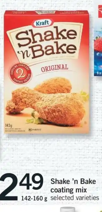 Fortinos Shake 'n Bake coating mix offer