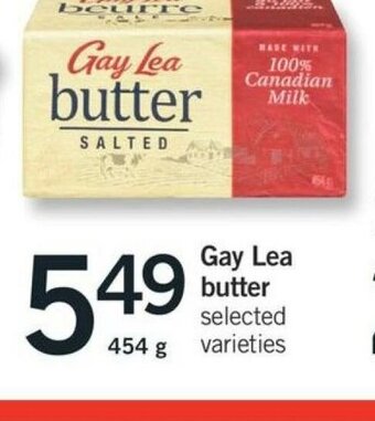 Fortinos Gay lea butter offer