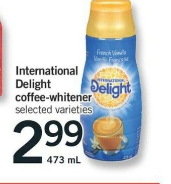 Fortinos International delight Coffee-whitener offer