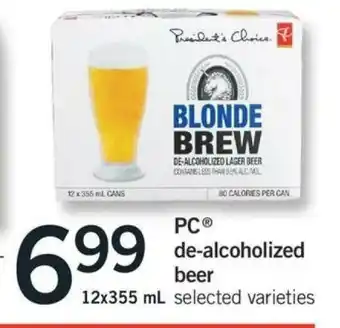 Fortinos De-alcoholized beer offer
