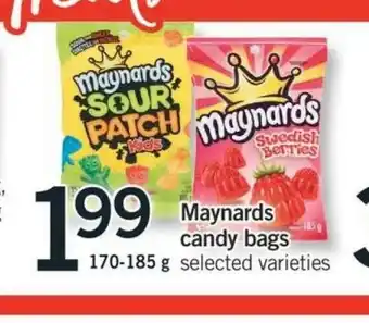 Fortinos Maynards candy bags offer