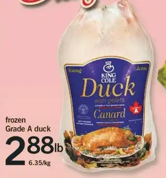 Fortinos Frozen Grade A duck offer