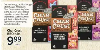 Fortinos Char Crust BBQ Rubs offer