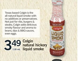 Fortinos Colgin Natural Hickory Liquid Smoke offer