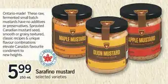 Fortinos Sarafino Mustard offer