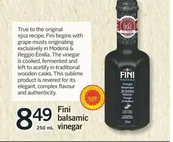 Fortinos Fini Balsemic Vinegar offer
