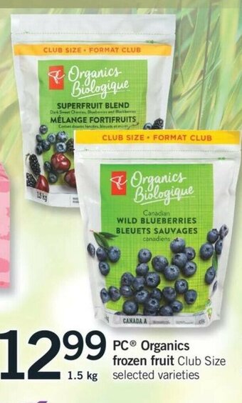 Fortinos Organics Frozen Fruit offer