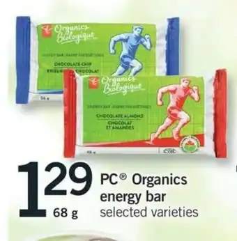 Fortinos Organics Energy Bar offer