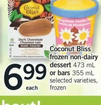 Fortinos Coconut Bliss Frozen Non-diary offer