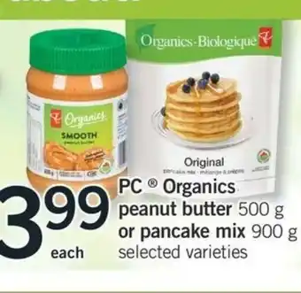 Fortinos Organics Peanut Butter offer