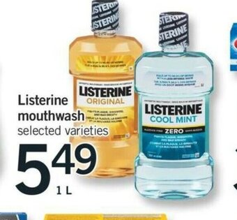 Fortinos LIsterine mouthwash offer