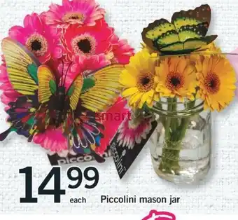 Fortinos Piccolini mason jar offer