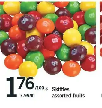 Fortinos Skittles assorted fruits offer