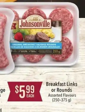 Fortinos Breakfast Links or Rounds offer