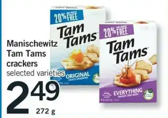 Fortinos Manischewitz Tam Tams crackers offer