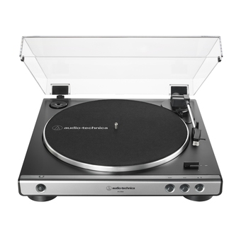 Best Buy Refurbished (excellent) - audio-technica at-lp60x-gm fully automatic belt-drive stereo turntable, gunmetal/black - manufactur offer