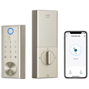 Best Buy Eufy touch & wi-fi smart lock - nickel offer