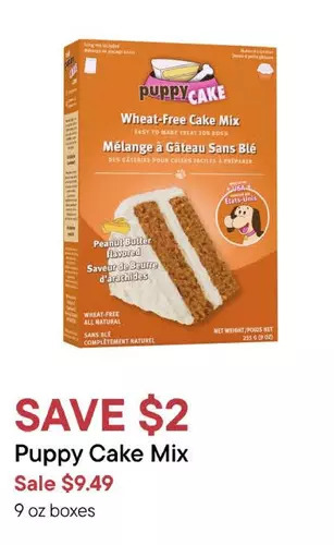 Puppy cake mix