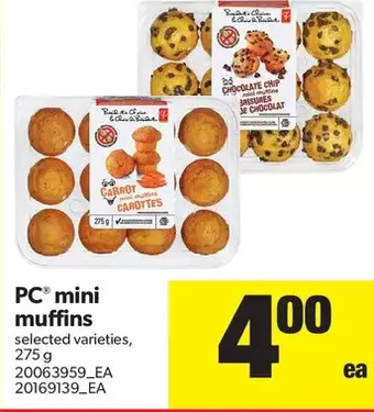 Real Canadian Superstore Pc mini muffins offer