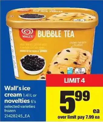 Real Canadian Superstore Wall's ice cream or novelties offer
