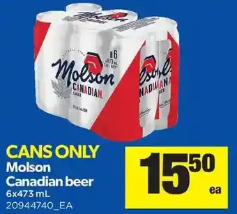 Real Canadian Superstore Molson canadian beer offer