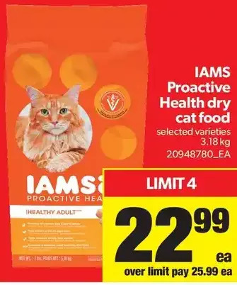 Real Canadian Superstore Iams proactive health dry cat food offer