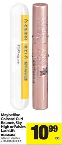 Real Canadian Superstore Maybelline colossal curl bounce, sky high or falsies lash lift mascara offer