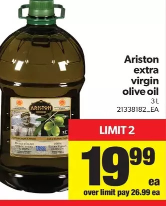 Real Canadian Superstore Ariston extra virgin olive oil offer