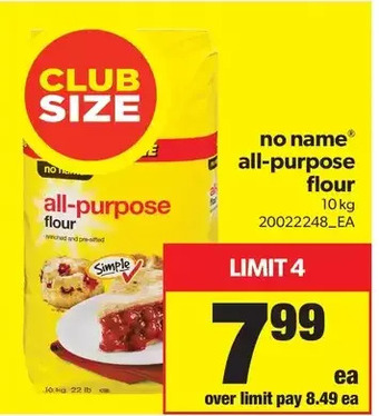 Real Canadian Superstore No name all-purpose flour offer