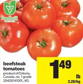 Real Canadian Superstore Beefsteak tomatoes offer