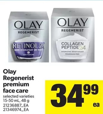 Real Canadian Superstore Olay regenerist premium face care offer