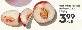 Longo's Fresh white peaches offer