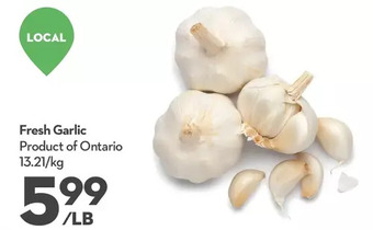 Longo's Fresh garlic offer