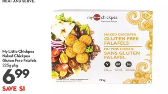 Longo's My little chickpea naked chickpea gluten free falafels offer