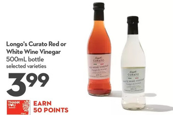 Longo's Longo's curato red or white wine vinegar offer