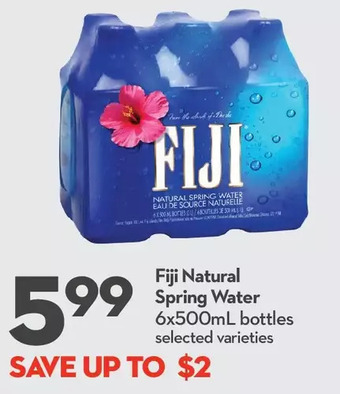 Longo's Fiji natural spring water offer