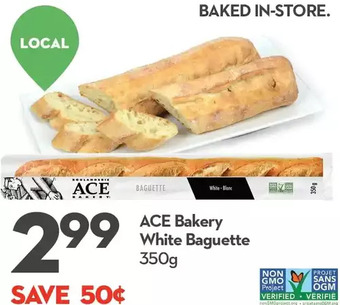 Longo's Ace bakery white baguette offer