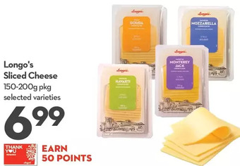Longo's Longo's sliced cheese offer