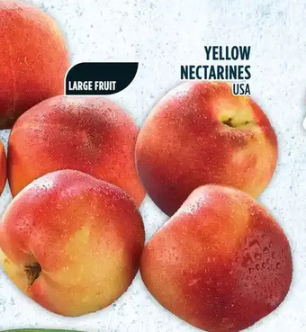 Marché Adonis Yellow nectarines offer