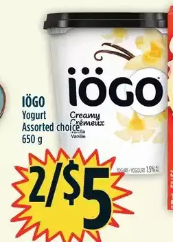 Marché Adonis Iögo yogurt offer