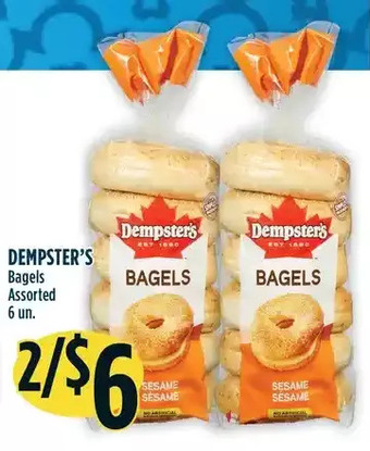 Marché Adonis Dempster's bagels offer