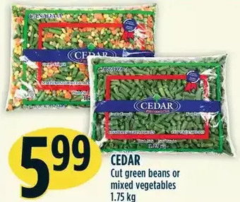 Marché Adonis Cedar cut green beans or mixed vegetables offer