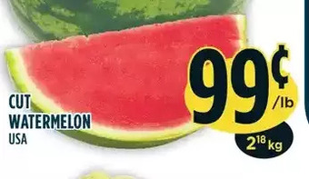 Marché Adonis Cut watermelon offer
