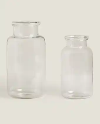 ZARA HOME Thick glass vase offer