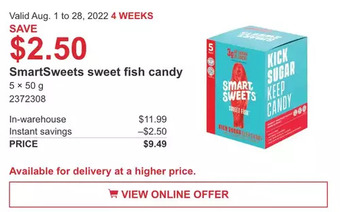 Costco Smartsweets sweet fish candy offer