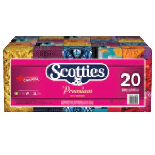 Scotties premium 2ply facial tissues offer at Costco