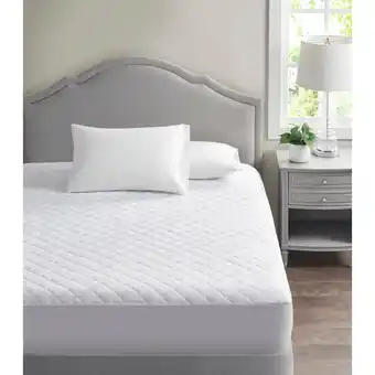 Giant Tiger Urban essentials polyester scotchguard waterproof mattress pad, queen, white offer