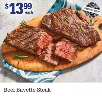 M & M Food Market Beef bavette steak offer