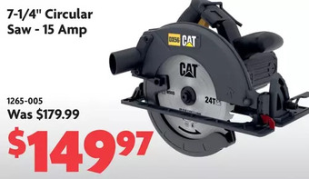 Home Hardware 7-1/4" circular saw - 15 amp offer