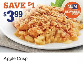 M & M Food Market Apple crisp offer